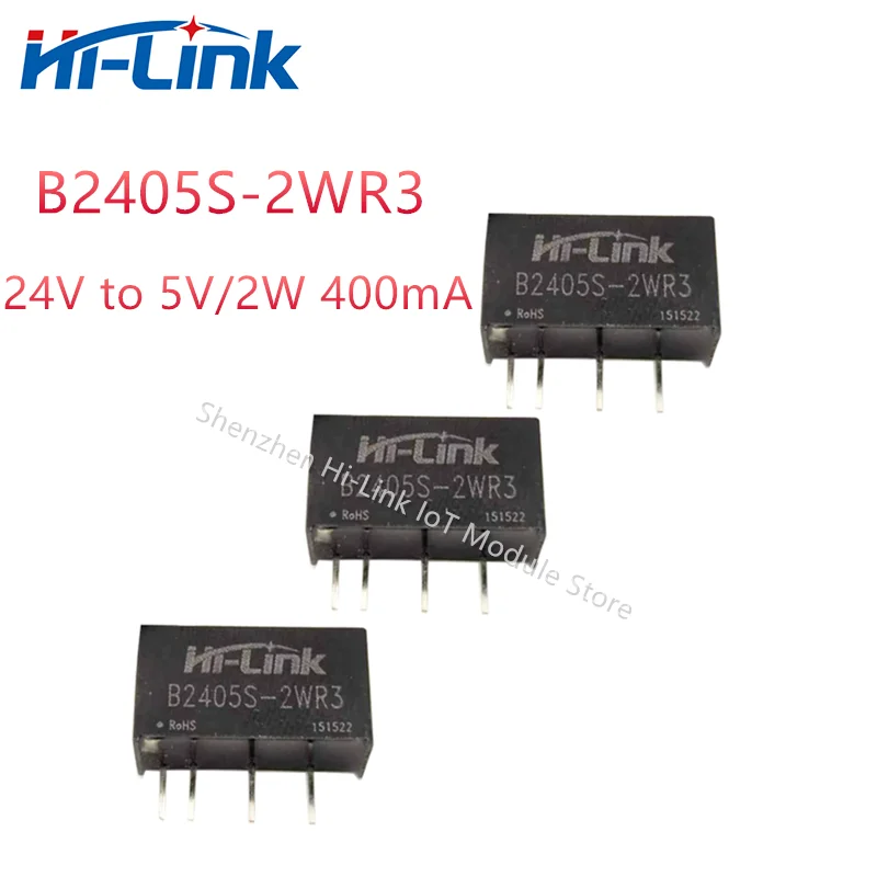 10pcs/lot Hi-Link Small Volume Isolated Power Module B2405S-2WR3 5V 2W DC DC Converter Voltage Transformer