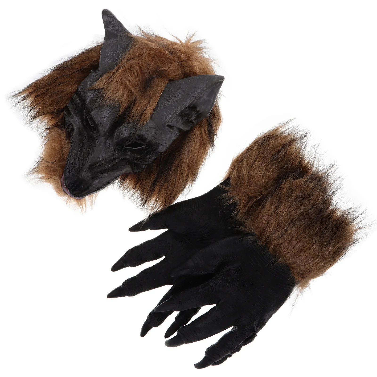 

Wolf Mask Adult Halloween Costumes Costume Werewolf Cosplay Head Adult Gloves Scary Animal Up Dress Claws Men Kids Horror Claw