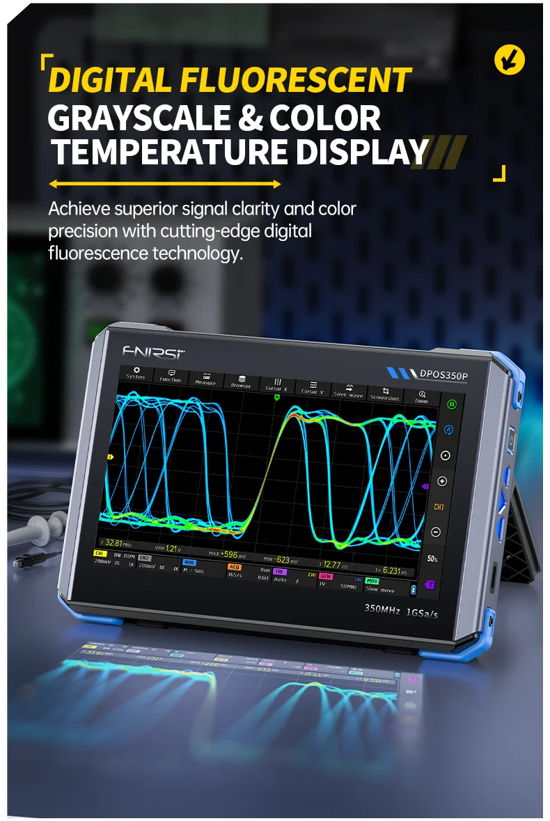 DPOS350P Digital Storage Oscilloscope: 350MHz Bandwidth, 12.1-Inch High-Definiti