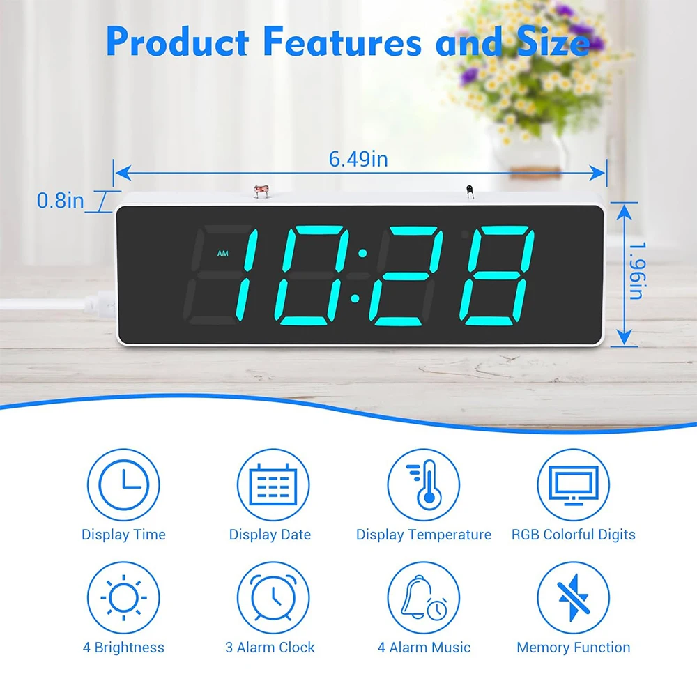 Kit Elettronico Fai Da Te Con Sveglia Digitale A LED RGB Colorata C~p125052297 - Foto 3