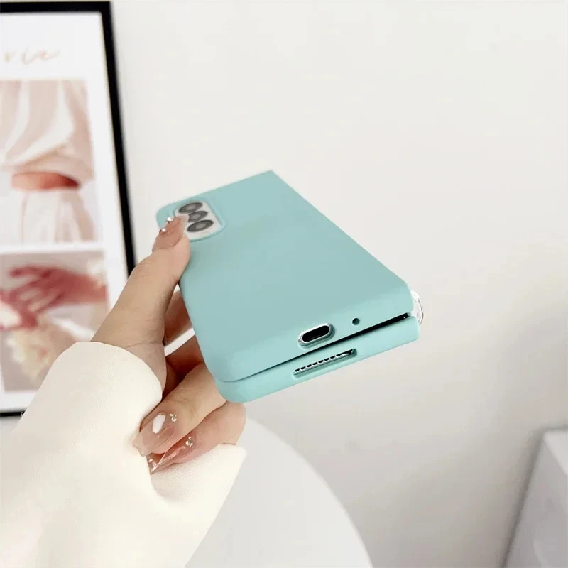 Phone Case Phone Protector Cover Original Liquid Silicone Plain for Samsung Galaxy Z Fold 4 5