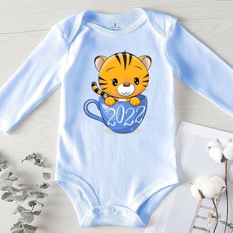 baby clothes cheap Kids' Things Baby Boy Winter Clothes Toddler Girl Winter Jumpsuit Long Sleeve Baby Bodysuit for Newborns 2022 Cartoon Tiger baby clothes cheap Baby Rompers