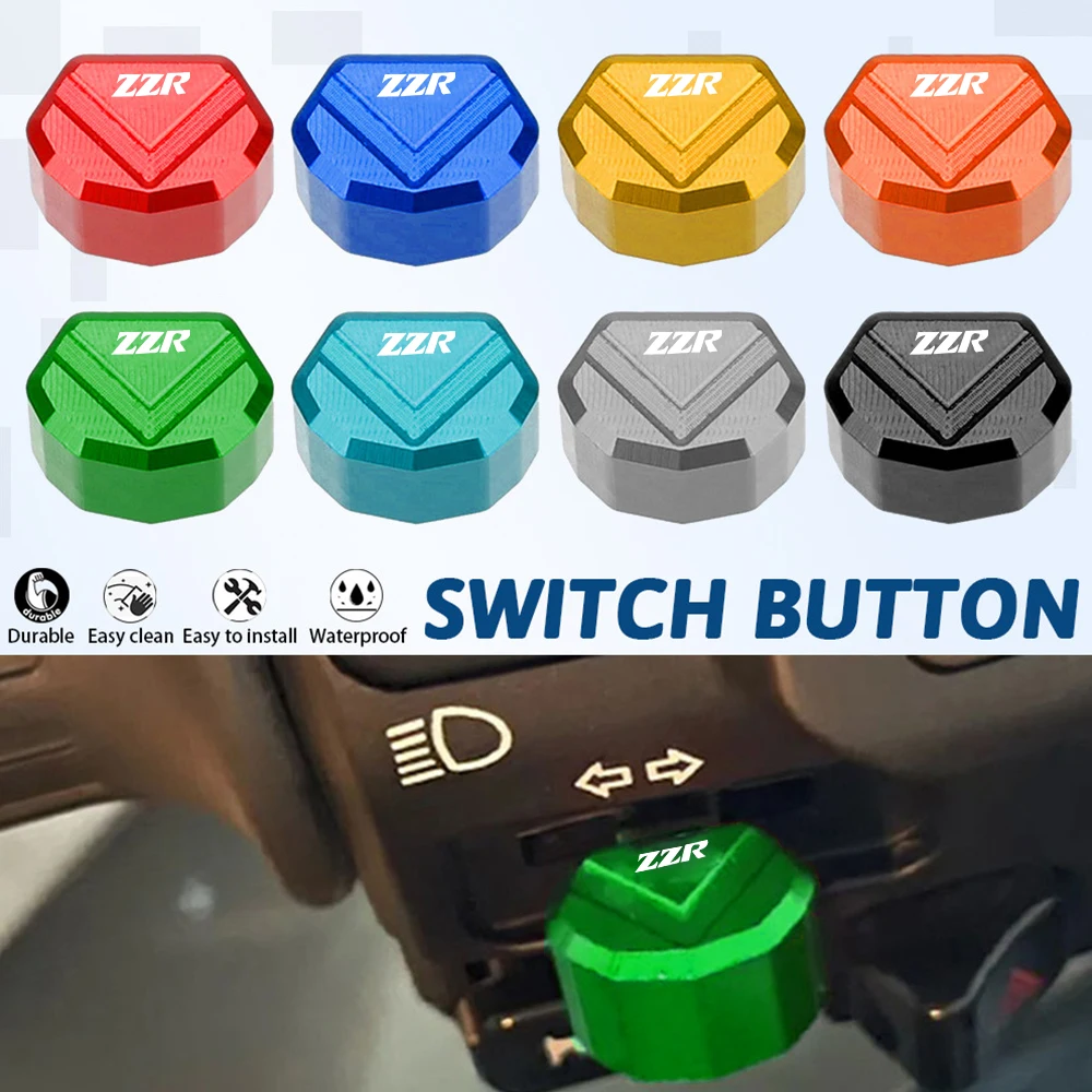 

ZZR For KAWASAKI ZZR250 ZZR600 ZZR1200 ZZR1400 Ninja ZZR 250 600 1200 1400 Motorcycle Switch Button Turn Signal Switch Key Cover