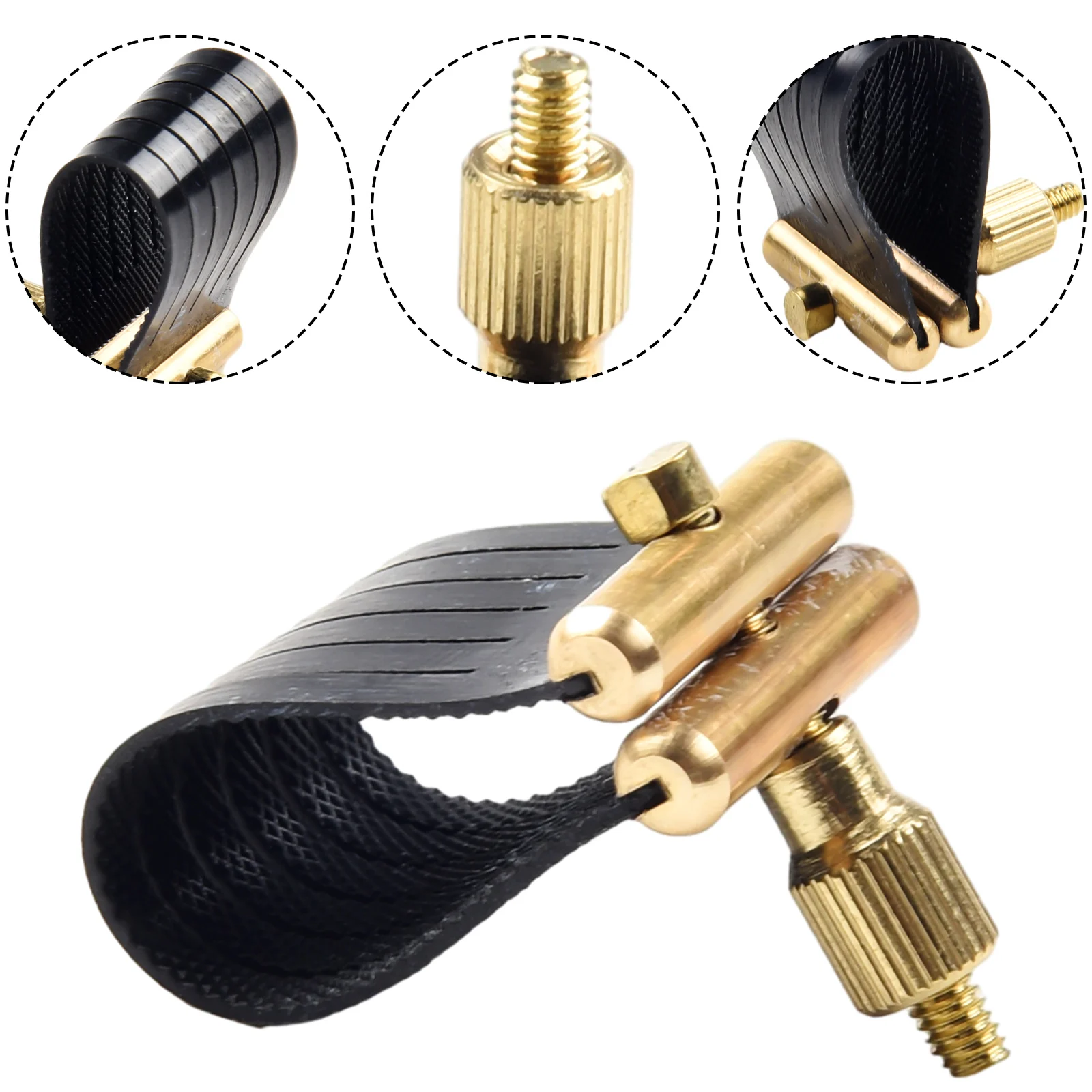 

Versatile Saxophone Mouthpiece Replacement Ligature For Alto/Tenor/Soprano Saxophones Strong Music Instruments Accessories