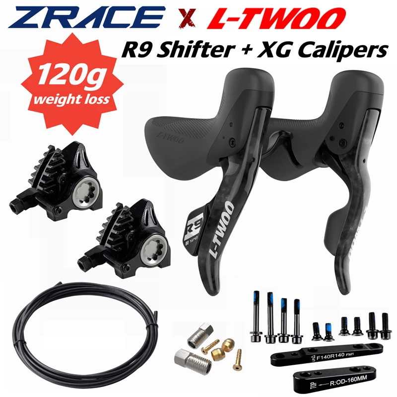 

LTWOO R9 Disc 2x11s Road Hydraulic Disc Shifter ZRACE XG Flat Mount Brake CaliperBenchmark R7020 R8020 Carbon Fibre Bicycle Part