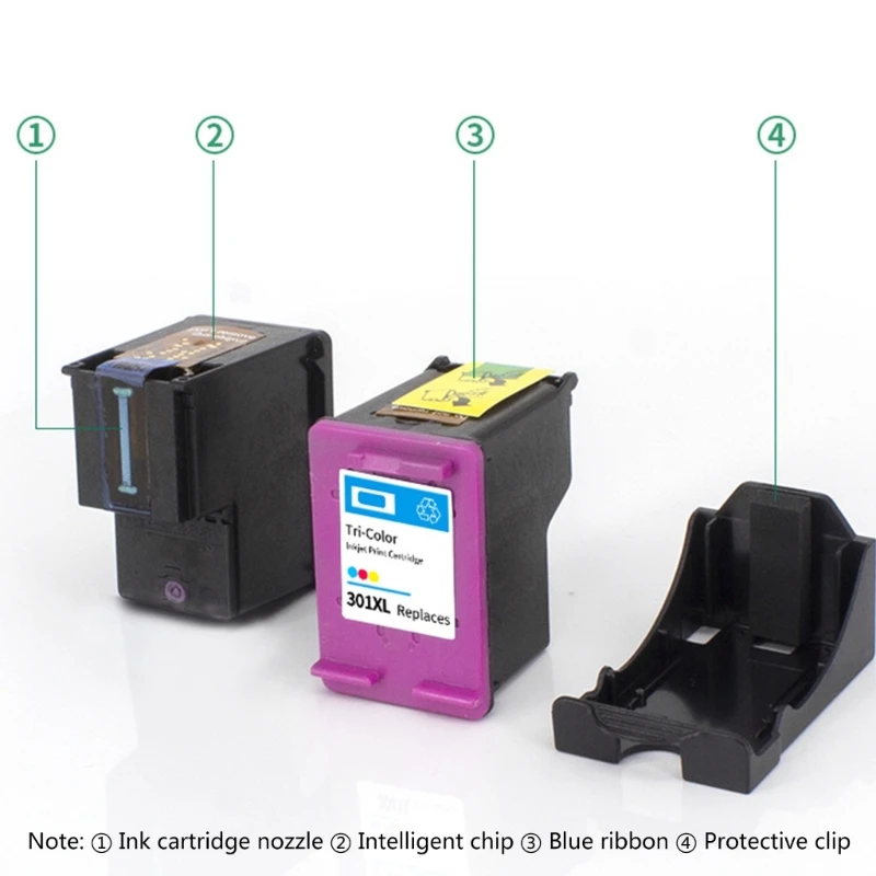 301 Ink Cartridges Combo Pack 301XL Ink Cartridges Black Colour Remanufactured HP 301 XL Envy 4500 5530 5532 thermal inkjet printer cartridge