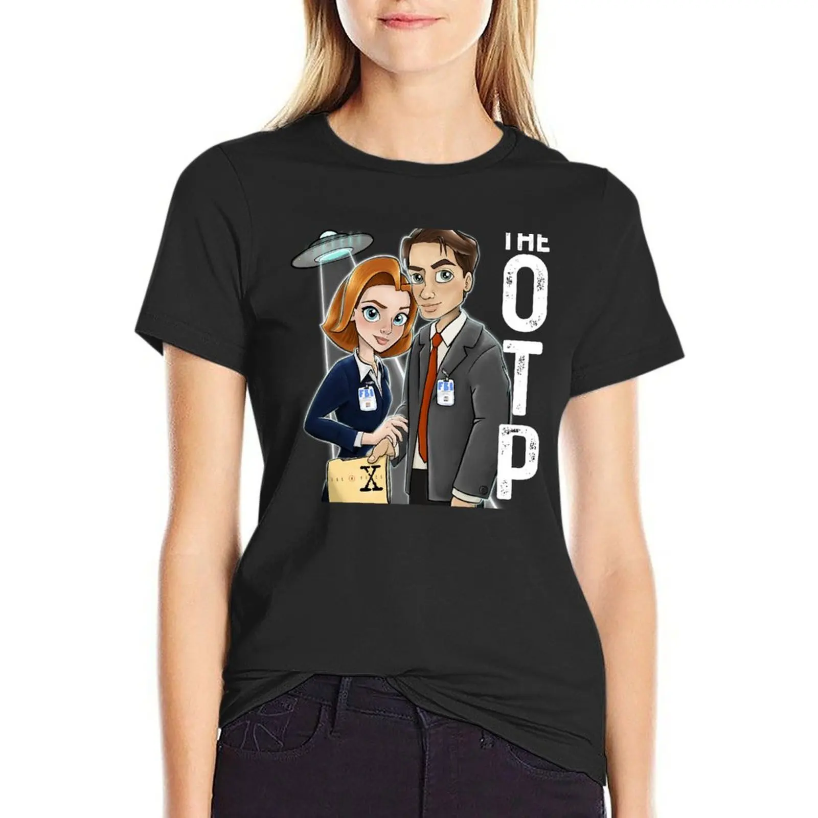 

OTP Mulder and Scully : The original T-Shirt lady clothes tops tees cute tops fashion woman blouse 2024