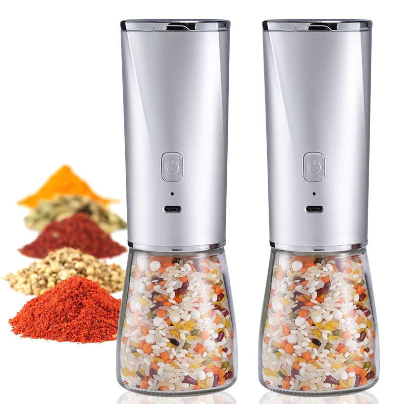 Rechargeable Electric Pepper Grinder Automatic Gravity Salt and Pepper