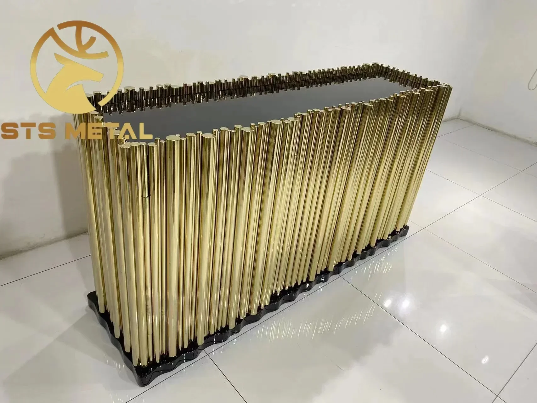 Hot-selling Light Luxury Design Symphony Sideboard Stainless Steel Cabinet for Living Room