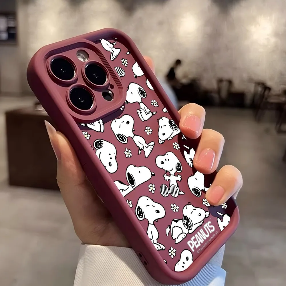 Charming Cartoon Snoopies Soft TPU Phone Case - Cute & Durable Back Cover