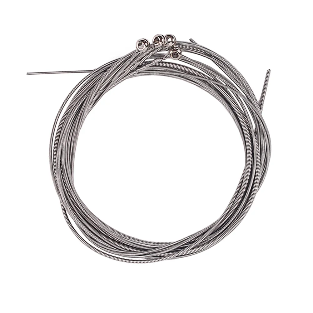 

Bass Strings Guitar String Steel Electric Part Accessories Carbon Stainless Set Metal Flatwound Replacement Nickel