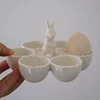 Rabbit Shaped Ceramic Egg Tray, Kitchen Refrigerator Storage Egg Tray, Creative Household Egg Storage Box, Household Items 2