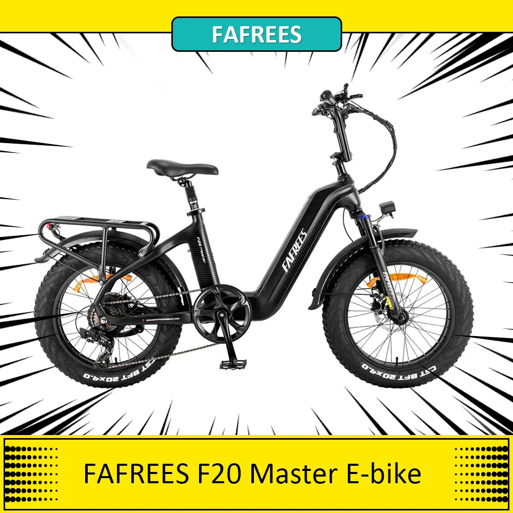 Fafrees F20 Master Bici Elettrica 500W Trazione Posteriore 48V 22.5Ah Batteria In Fibra Di Carbonio 20*4.0 Pollici Fat Tire E-Bike 25 Km/H Velocità Ma