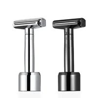 Classic Adjustable Safety Razor Double Edge Zinc Razors For Men With Holder 10 Blades New Fashion Style 1