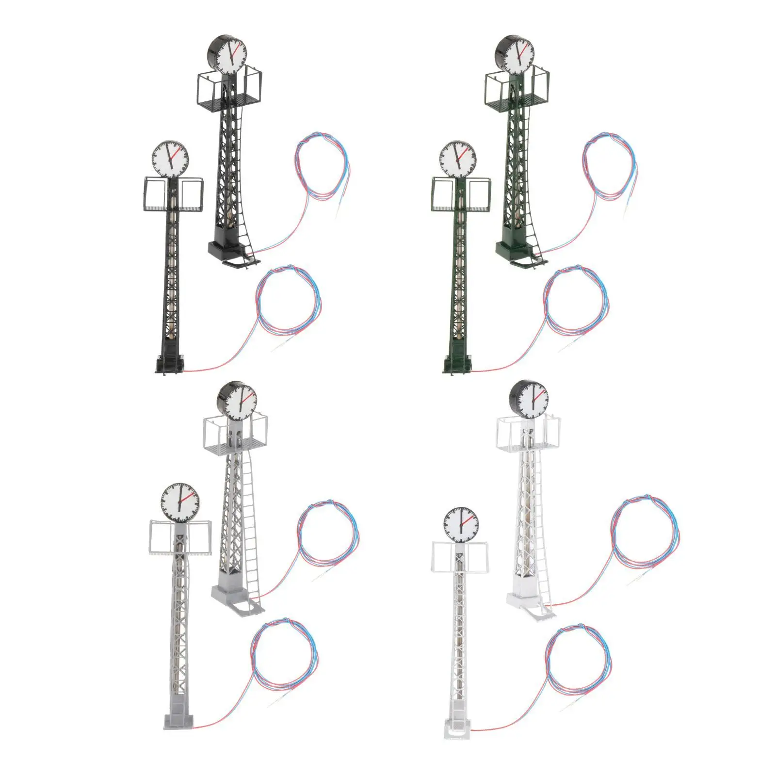 

Модель железнодорожных огней, 2 шт., масштаб Хо для сказочного сада, аксессуары для освещения