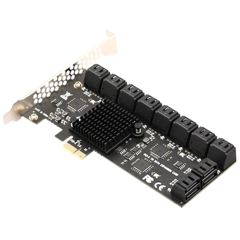 

20/16/12/6 Port SATA 6Gb To PCI Controller Pcie To SATA III Converter PCIE Adapter Sata Expansion Card
