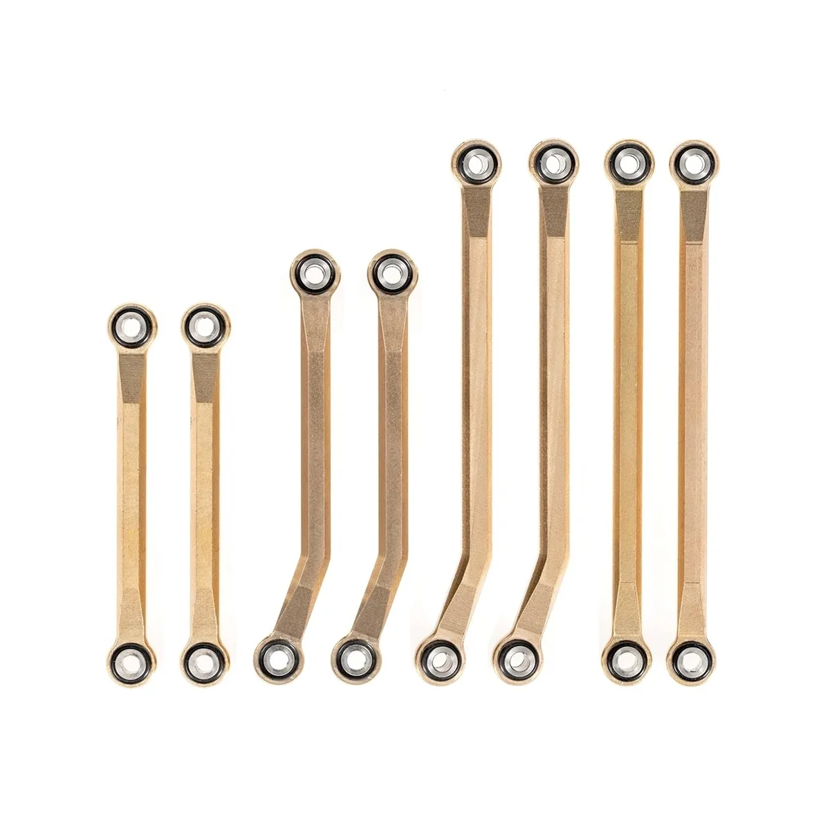 

8Pcs Brass High Clearance Suspension Link Rod Set 9749 for Traxxas TRX4M 1/18 RC Crawler Car Upgrade Parts