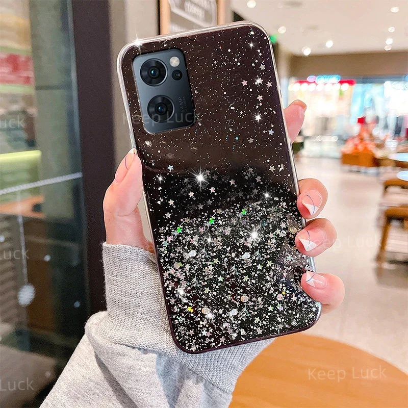 Fashion Glitter Case For OPPO A5 A9 A15 A15S A16 A16S A52 A53 A54
