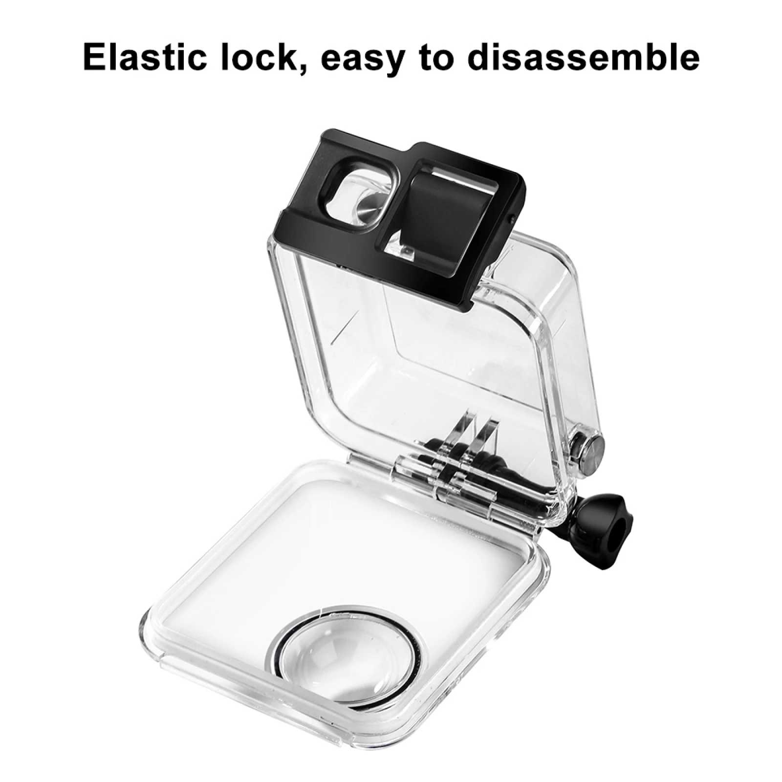 PULUZ 45m Underwater Waterproof Housing Diving Case for GoPro MAX with Buckle Basic Mount & Screw