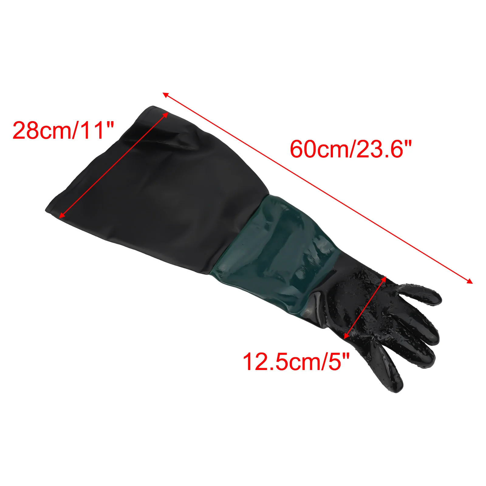 Cotton Lined Sandblast Cabinet Double Sewn Abrasive Cotton Gloves PVC Sand Blast Cabinet Sandblaster