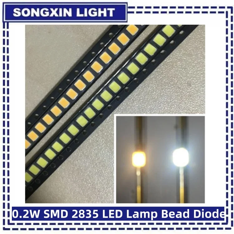รูปสินค้า LED 1W สีขาว 100 ชิ้น 6V-36V แสงสว่างสูง
