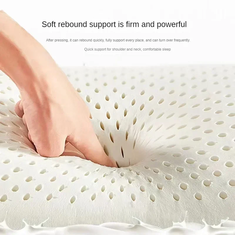 Thailand Natural Latex Pillow Adult Pillow Core Massage  Core Gift Children's Latex  Manufacturer Wholesale 3