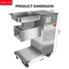 XEOLEO Electric Meat Slicer 500kg/h Commercial Meat Cutter Beef vegetable Stainless Steel Meat Slicer 550W 220V/110V 3