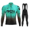 New 2025 Rcn Autumn Cycling Jersey Bib Pants Set Ropa Ciclismo Bicycle MTB Clothing Road Bike Suit Men Long Sleeve Bicicleta Set 1