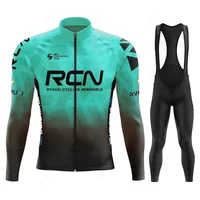 New 2025 Rcn Autumn Cycling Jersey Bib Pants Set Ropa Ciclismo Bicycle MTB Clothing Road Bike Suit Men Long Sleeve Bicicleta Set 1