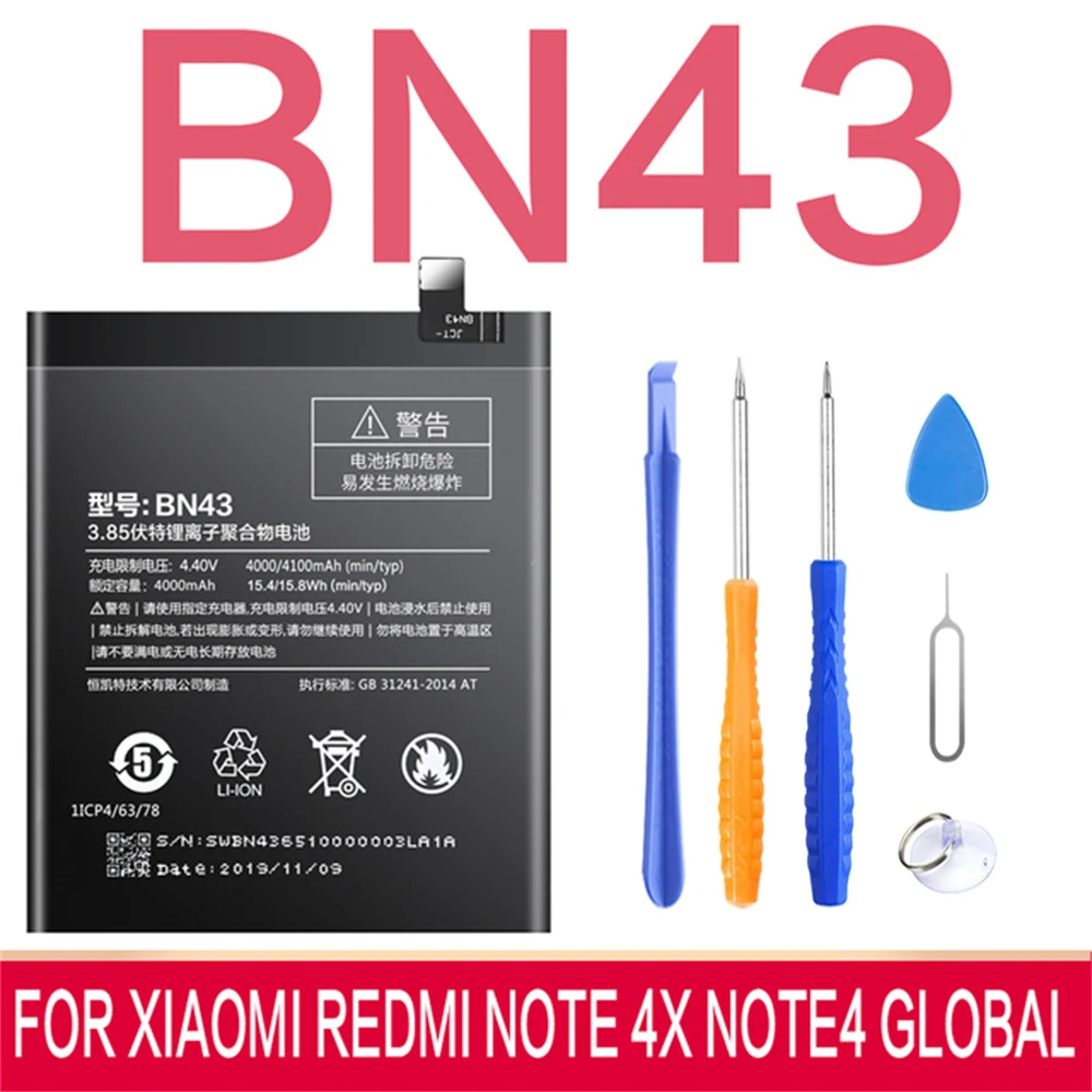Bn43 Battery Xiaomi Redmi Note 4x Bm45 Battery Xiaomi Redmi Note
