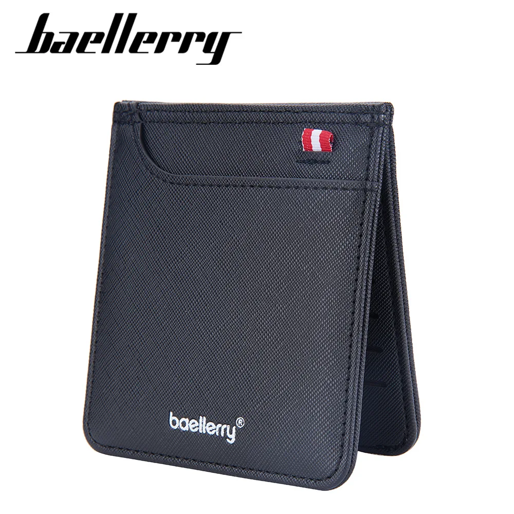 Simple Thin Vintage PU Leather Men's Wallet With Coin Bag Zipper Small Money Bag Short Male Purse Coin Dollar Purse Card Holder custom name women short wallet fashion purse ladies clutch bag card holder key case personalized coin purse money clip wallet