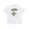 Summer New Camouflage Ape Face Loose Casual Printing Short-sleeved T-shirt Pure Cotton Round Neck Men's and Women's Casual Top 2