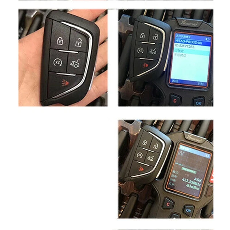 KEYECU Smart Remote Key FOB 5 Button 433.2MHz For Cadillac CT4 CT5 FCC ID: YG0G20TB1
