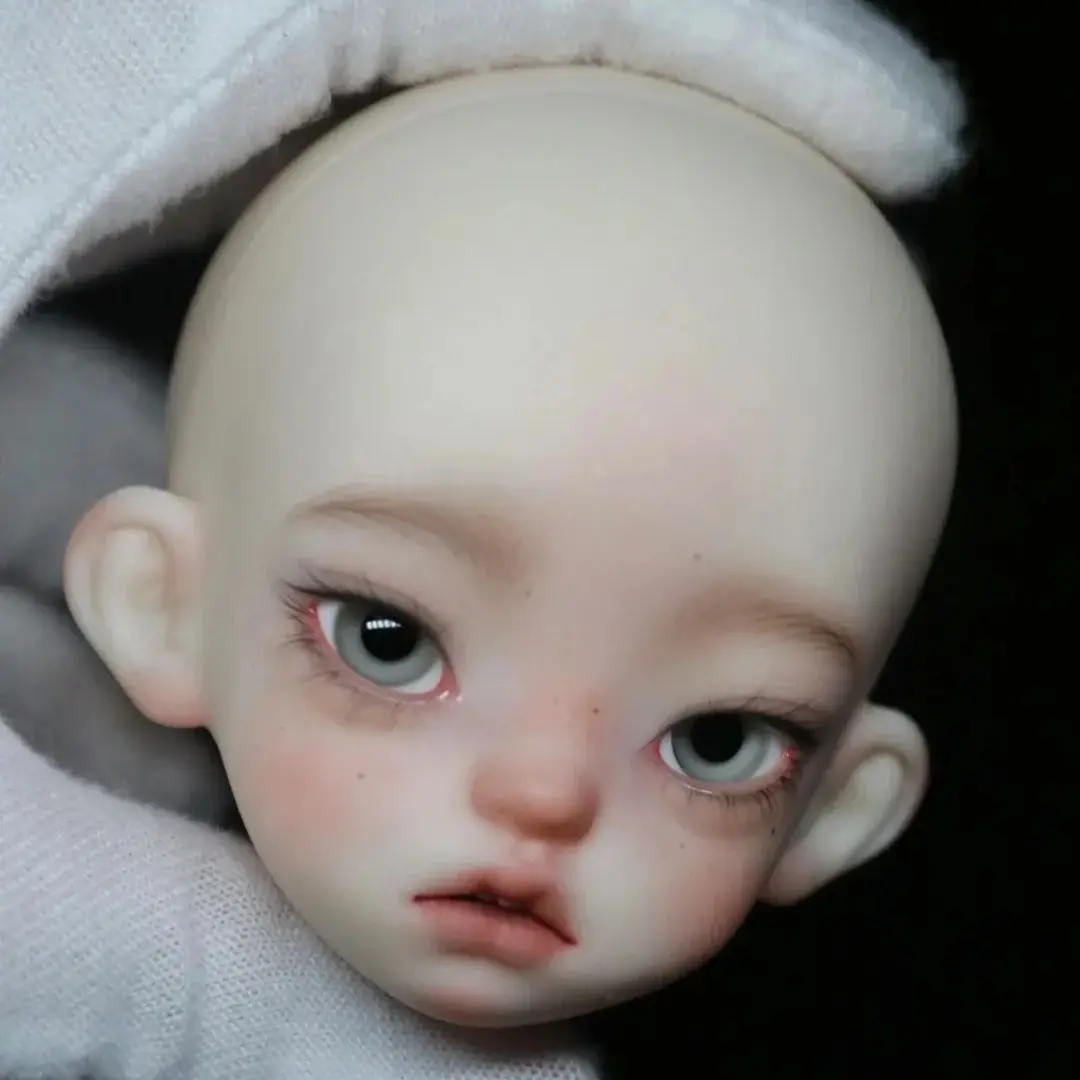 New BJD doll 1/6 makeup head for sale single head bailu cute girl boy high quality Just the head