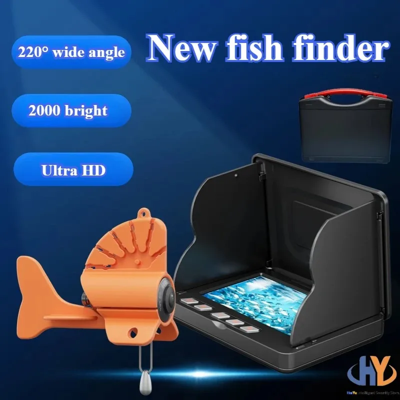 Caméra de pêche sous-marine HD 4,3 pouces - Affichage pour sondeur visuel, idéale pêche extérieure et sur glace