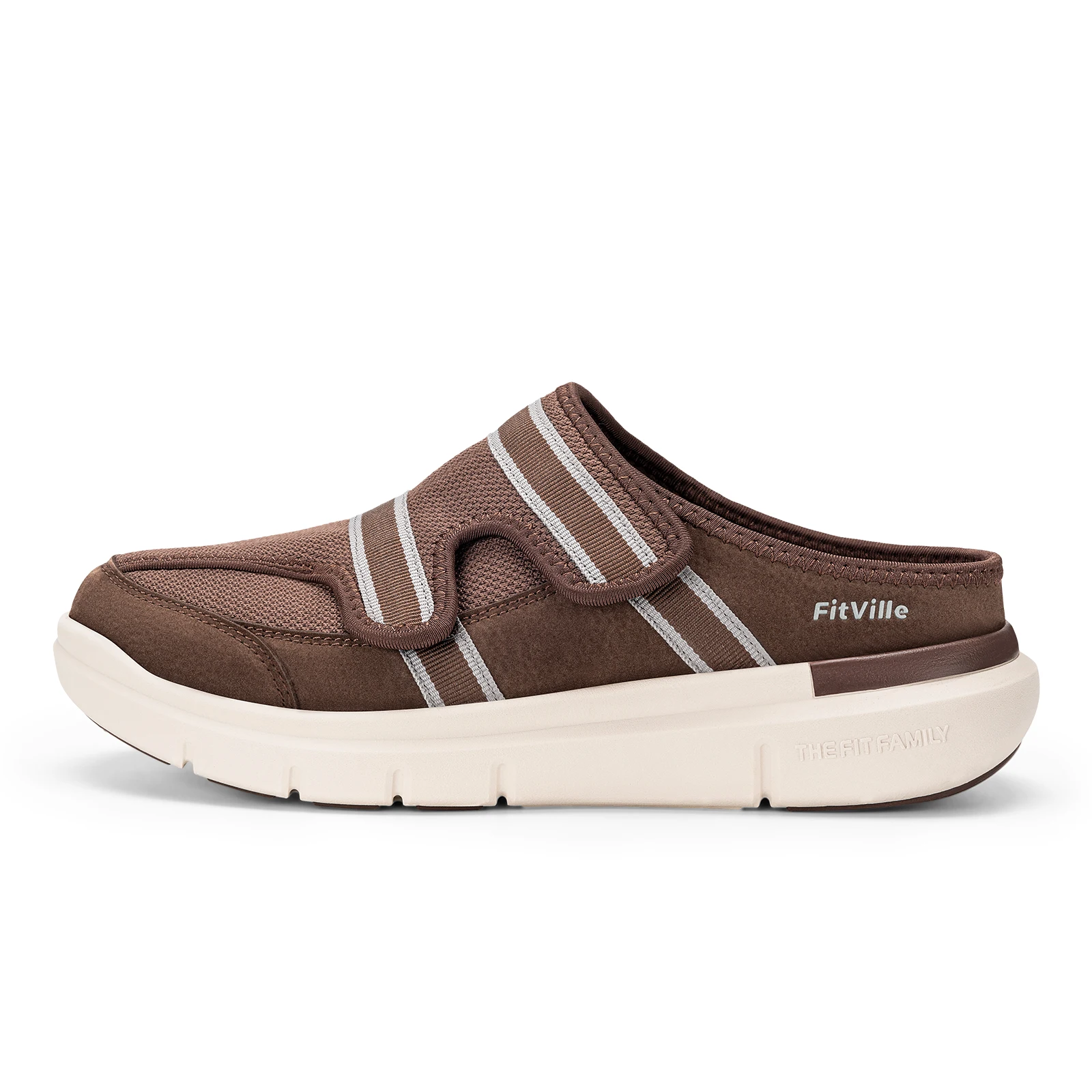 Fitville Herren-Diabetiker-Sandalen mit breiter Zehenbox, weiche, atmungsaktive Hausschuhe, modische Slipper, Clogs, Flip-Flops für Fasziitis – Detail 7