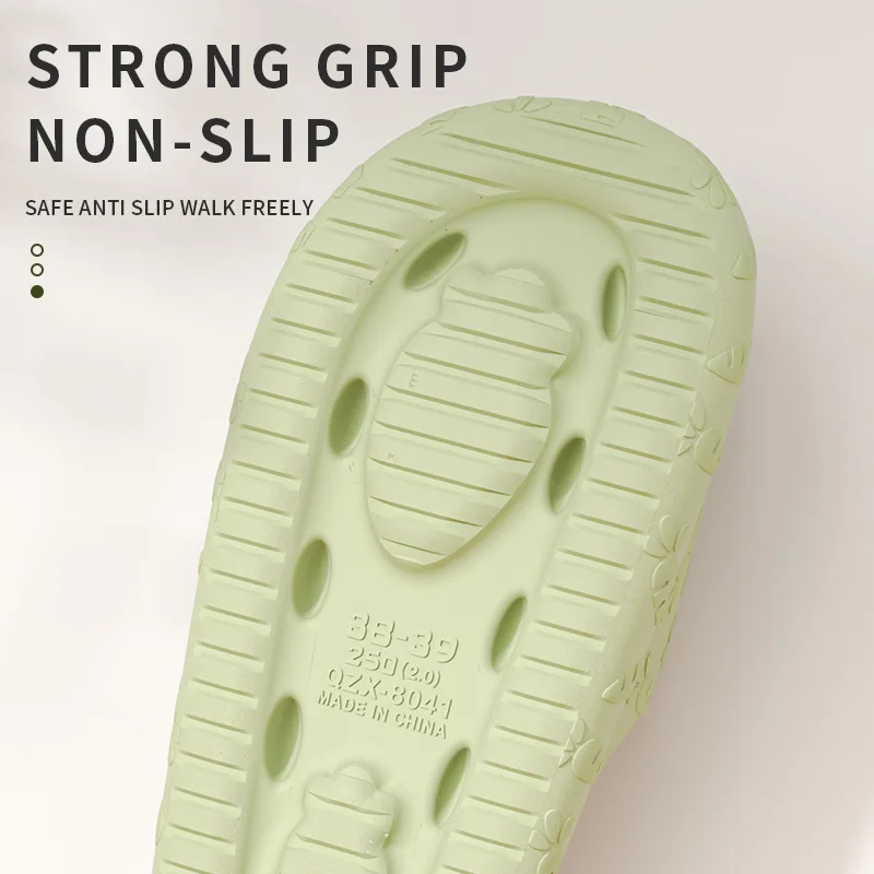 Cool slippers for women, new summer indoor home, bathroom, bath, quiet, external wear, non slip couple slippers for men 2