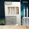 M&G 5pcs Gel Pen 0.5mm Black Gel Pens Quick-drying ST Tip Signature Pen White Pens for Students Exam Office 4