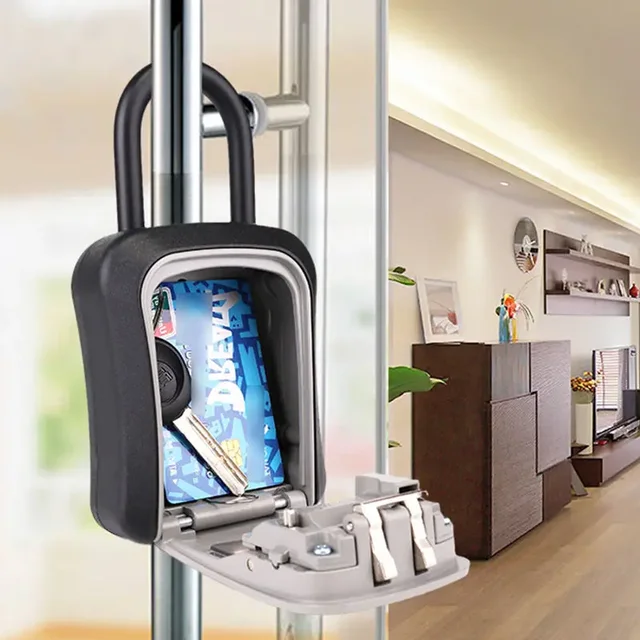 Password Key Box Outdoor Key Safe Lock Box Decoration Key Code Storage Wall Mounted Password Box 5