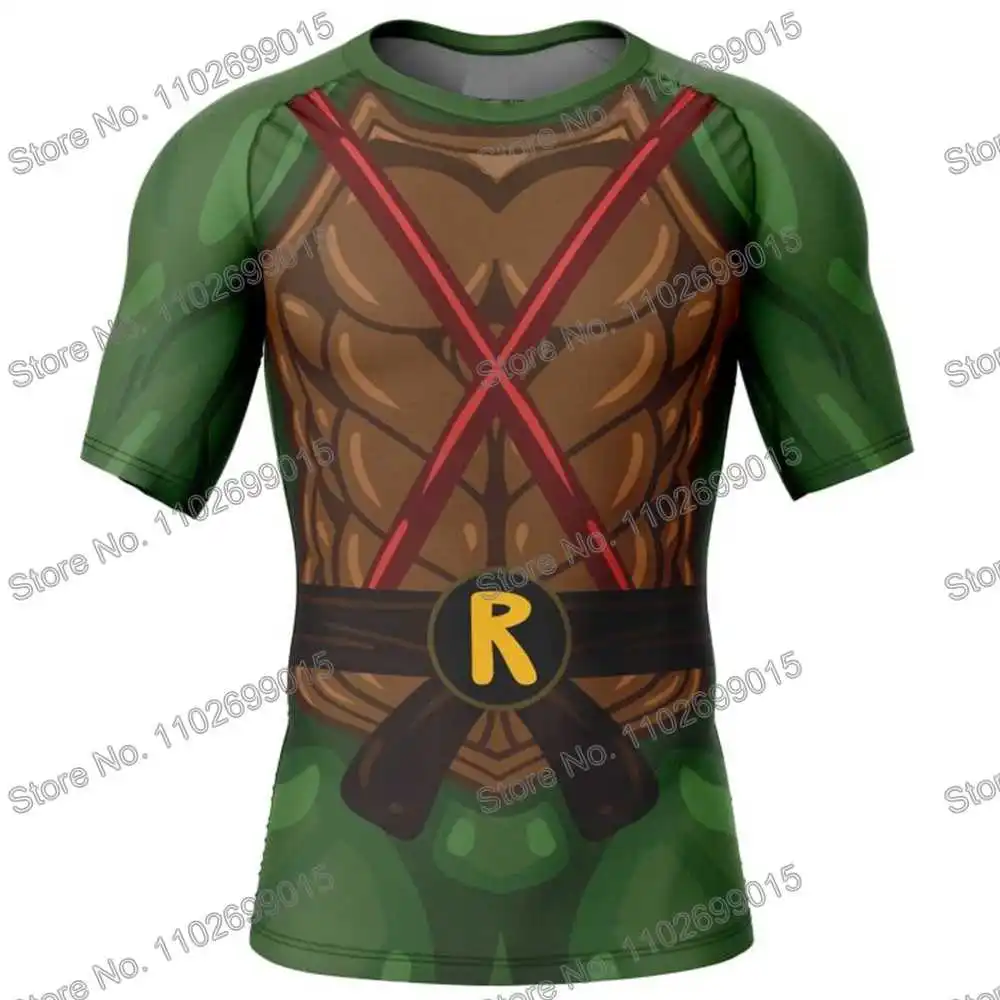 Turtle Rash Guard Surf Clothing BJJ MMA Men Short Sleeve Diving T-Shirt Tight Swimwear Summer Beach Floatsuit Women GYM Tops