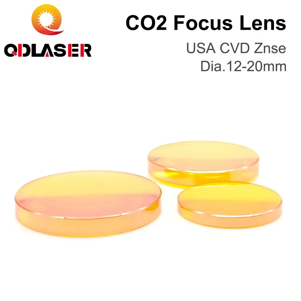 ZnSe Focus Lens USA CVD Lens Dia.12/15/18/20 FL25.4/38.1/50.8/63.5/76.2/101.6/127/160mm for CO2 Laser Engraving Cutting Machine znse focus lens