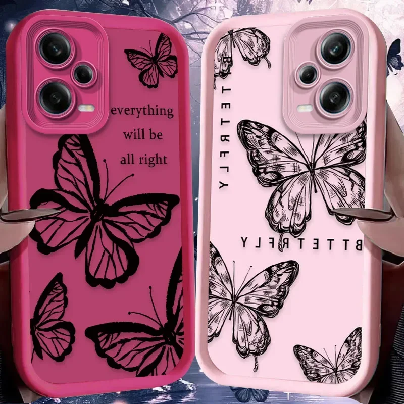 Advanced Art Black Butterfly Phone Case - Elegant Design with Enhanced Protection