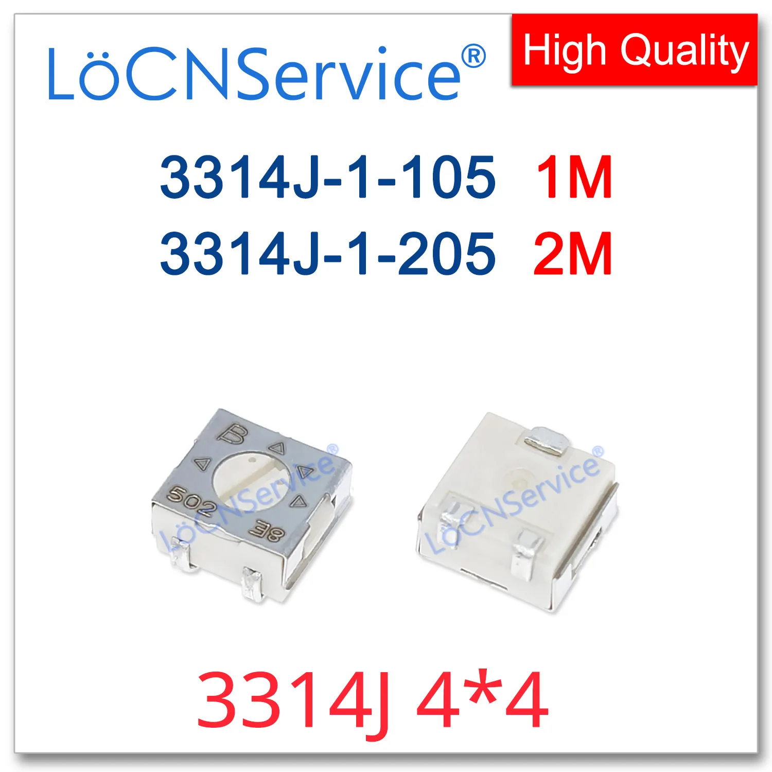 

Потенциометр BOURNS 3314J, 4 х4, 1 м, 2 м, 60 шт., 500 шт.