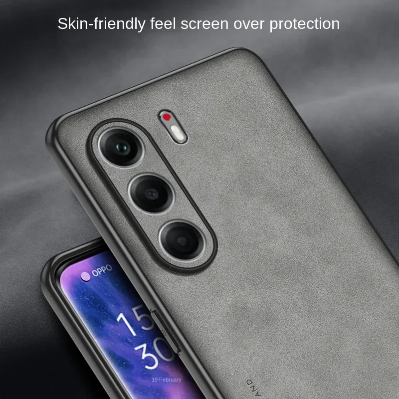 Tecno Camon 40 Leather Matte Back Case with Camera Protector