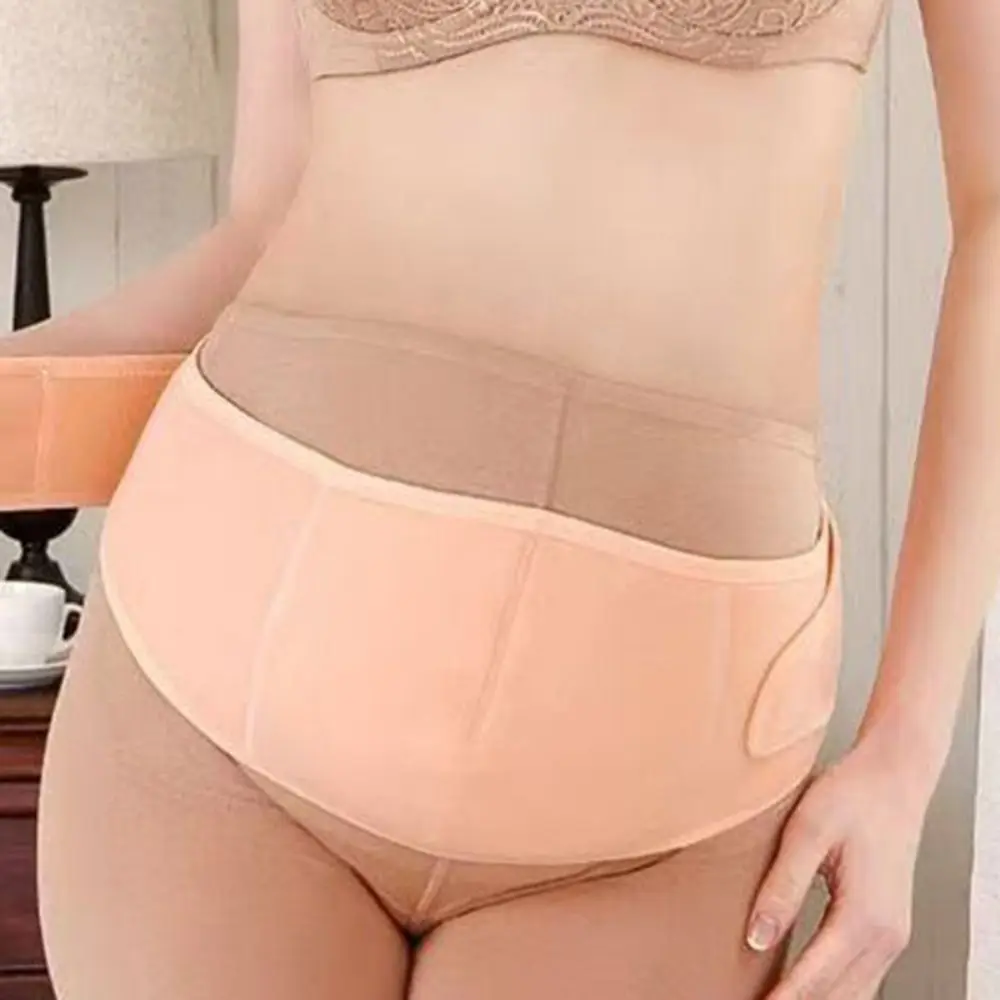 Adjustable Waist Maternity Support Belt Curved Design Cross Back Pregnancy Abdomen Support Breathable Elastic