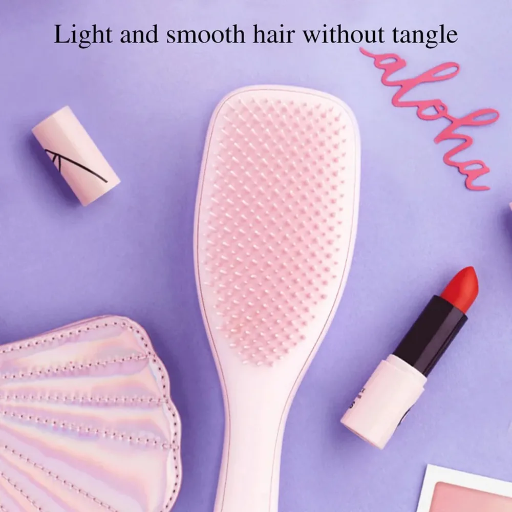 Scalp Massage Comb Beauty Hair Massager Hair Brushes Not Knotted Tangle Detangle Shower Portable Magic Handle Hair Combs 4