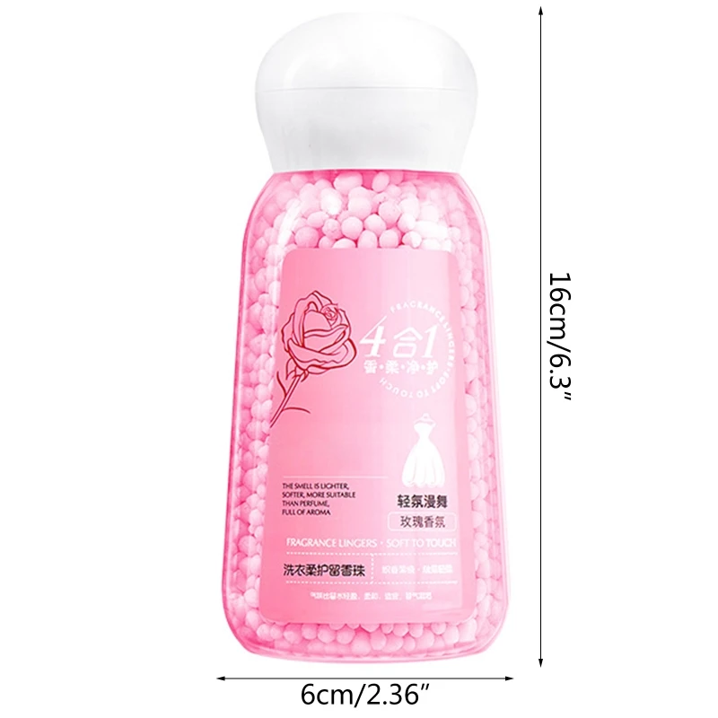 Laundry Beads 200g Bottle Lasting Fragrance Odor Remover Scent Bead for Washing Machine Clothes Clean Detergent Supplies