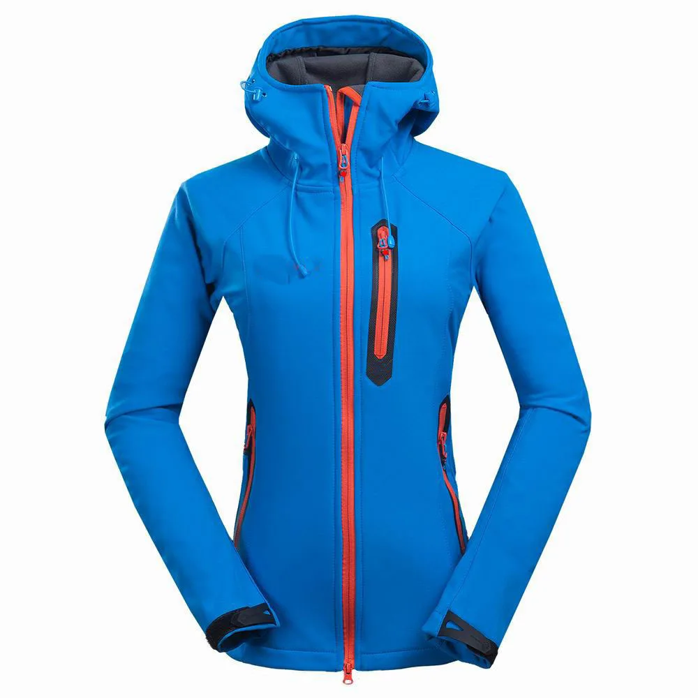 

Women's Jacket Outdoor Mountaineering Leisure Sports Stormsuit Composite Velvet Soft Shell Coats Jaqueta Feminina