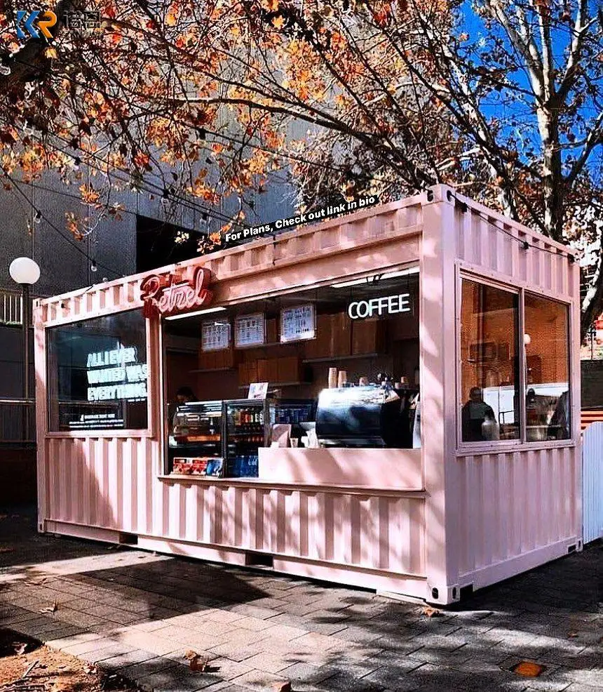Personalizza Container Coffee Shop Rent Prefabbricato Modulare Container House Container Bar Ristorante Con Cucina