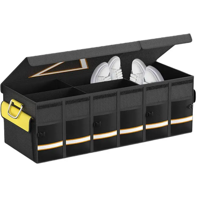 

Trunk Organizer For Car Foldable Trunk Boxes With Waterproof Bag Super Large Anti Slip Trunk Organizer With Lid For Pickups